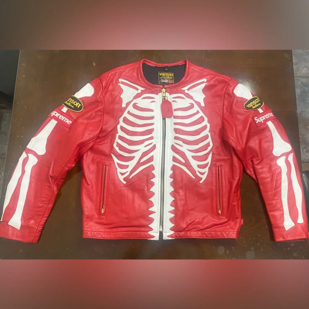Supreme | Jackets & Coats | Supreme Vanson Leather Bones Jacketred